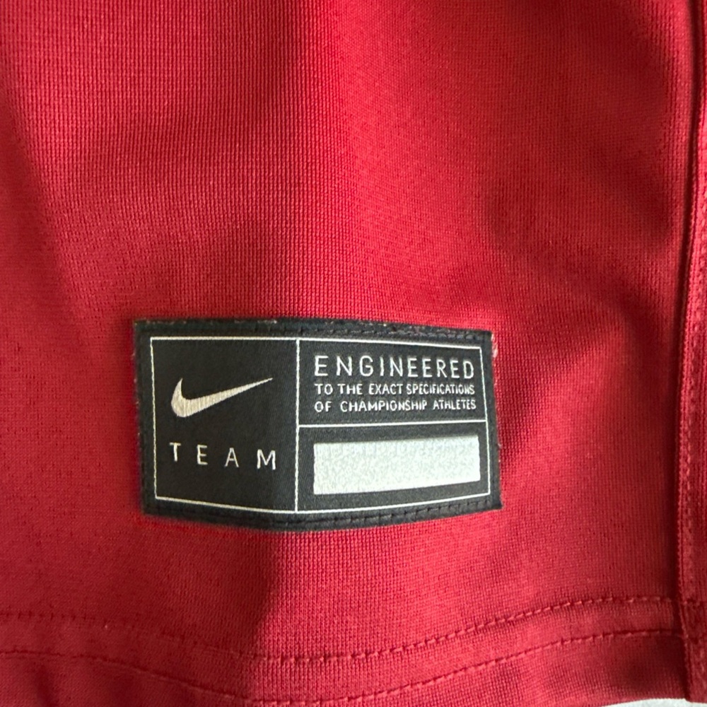 Nike Men's Crimson Jersey with White Accents - Picture 3 of 6